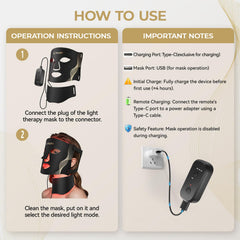 FOLOKE masque avec sangle Velcro assure le maintien pendant l'utilisation