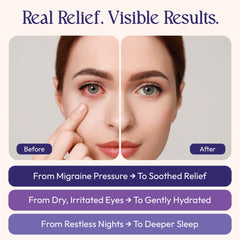 Fomin masque yeux avec attaches oreilles élastiques pour ajustement sûr