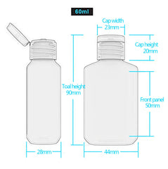 FOOCHY bouteille rechargeable 2oz pratique pour déplacements et routines beauté