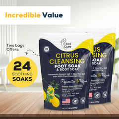 Foot Cure bain-pieds-texture-cremeuse: texture crémeuse qui nourrit la peau.