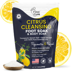 Foot Cure Citrus Detox: vue du bain-pieds revitalisant.