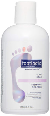 Footlogix Foot Soak Concentrate – bouteille, nettoyage doux des pieds et sensation fraîche.