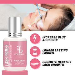 Forabeli apprêt-nettoyage-prétraitement-cils-naturels clarifie et purifie les cils.