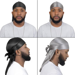 ForceWave durag queues extralongues : maintien sûr pendant le sommeil.