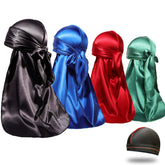 ForceWave durag satin premium: texture lisse pour cheveux protégés et brillants.