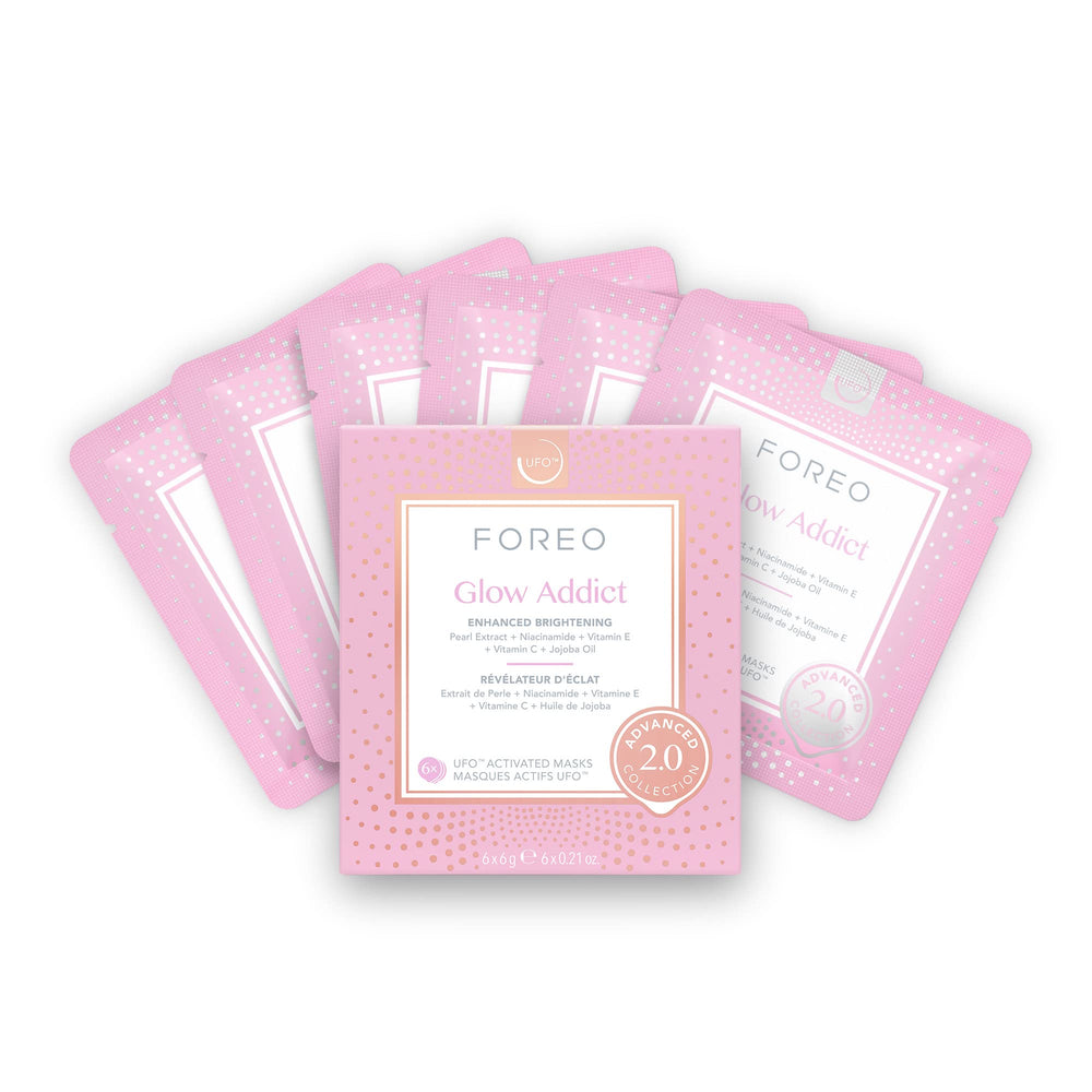 FOREO Glow Addict 2.0 – masque visage hydratant pour peau lumineuse et reposée