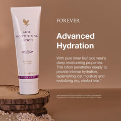 Forever Living Aloe Moisturizing Lotion – soin polyvalent pour mains et corps.