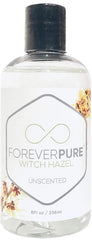 Application sur coton avec Forever Pure hamamelis sans alcool pour démaquillage en douceur.