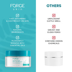 Hydratation continue Forge Skin Baume sculptant et tonifiant au quotidien.