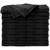 ForPro Collection torchon résistant au blanchiment noir, 24 unités, parfait pour les salons