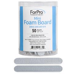 ForPro mini plaques de mousse zèbre, face double, précision lors du façonnage des ongles.