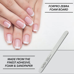 Planche en mousse ForPro Zebra gros plan grain 80 pour précision.