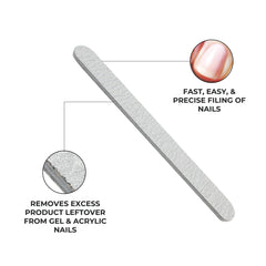 Planche en mousse ForPro Zebra utilisation sur ongles naturels et résine.