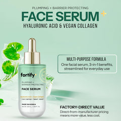 Fortify Skincare – sérum acide hyaluronique – texture crème lissante.