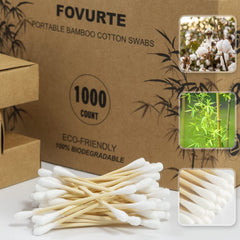 FOVURTE coton-tiges double pointe pour nettoyage ciblé
