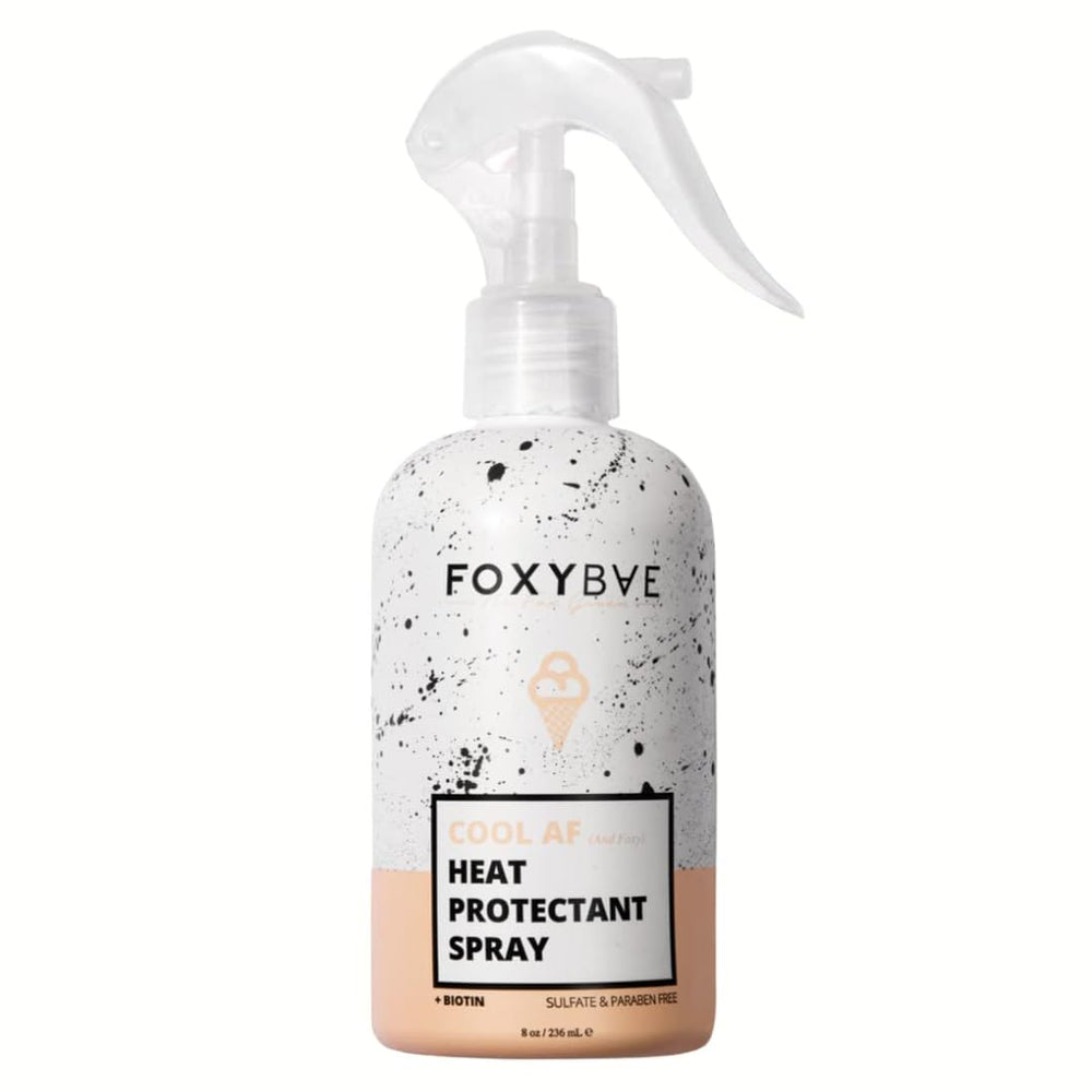 FoxyBae Protecteur Thermique Cheveux – Bouteille, protection thermique jusqu’à 400°F et couleur préservée.
