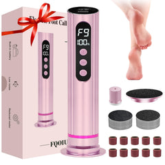 FQOIUD Enleveur callosites pied 2 en 1 pour soin efficace des pieds.