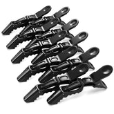 FRAMAR clips-alligator-noirs 10-pack pour coiffure, maintien fiable.