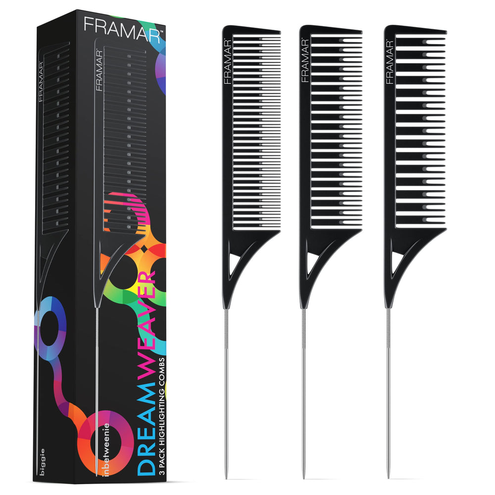 Framar Dreamweaver ensemble de 3 peignes pour mèches, facilite la séparation rapide des mèches.