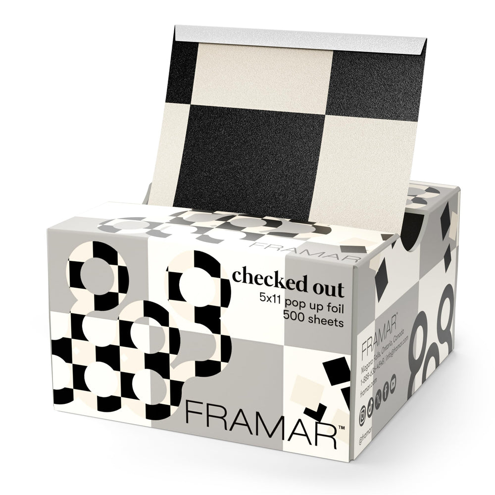 FEUILLES FRAMAR coloration carreaux embossées pour mèches précises et durables