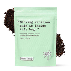 Gommage Frank Body Café-Coco, pot en vue montrant texture gommante.