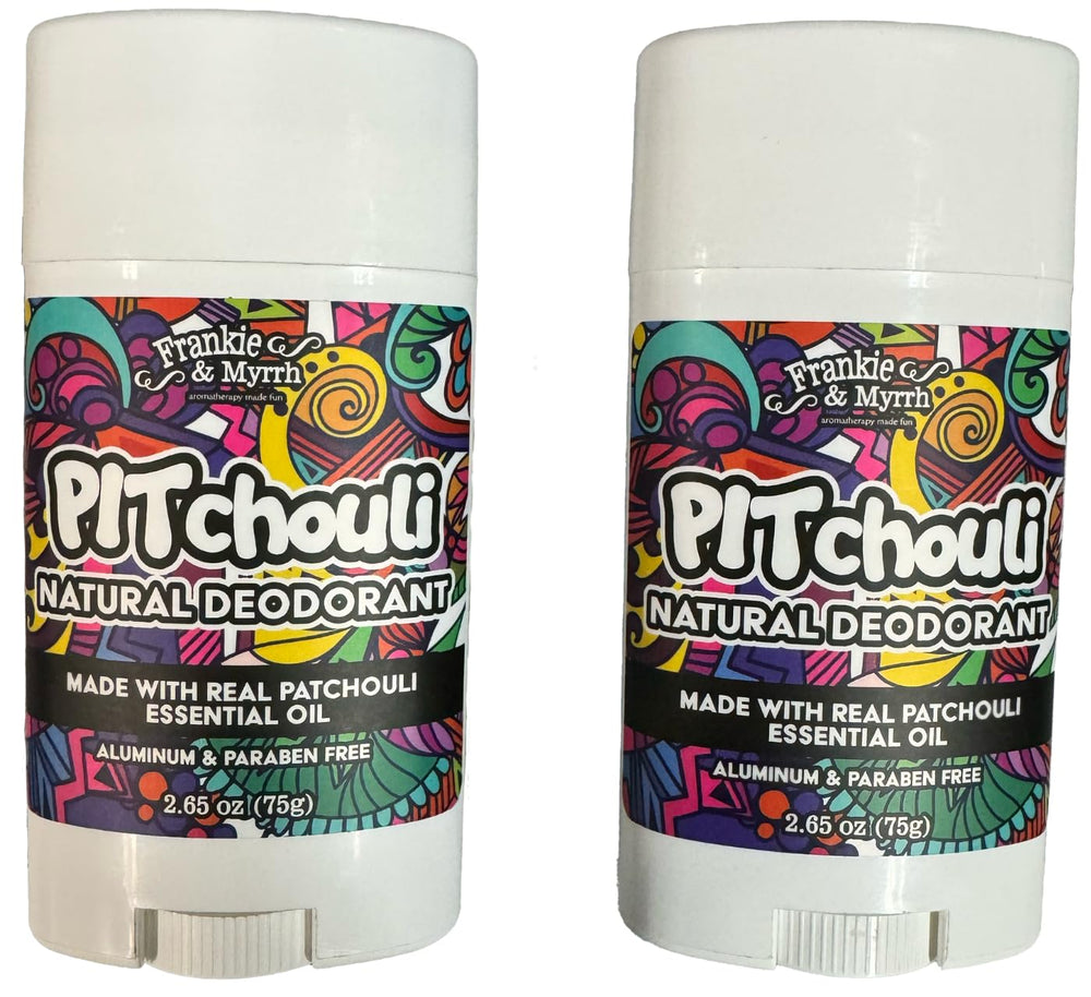Frankie & Myrrh – pack deux déodorants patchouli pour une fraîcheur durable.