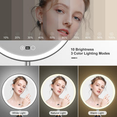 Miroir FRANO autonomie 24h sans fil grâce à sa batterie 5000mAh.