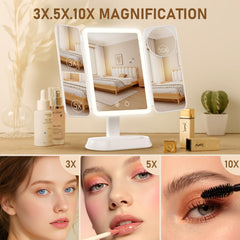 Miroir FRANO triple zoom pour vérifier les détails du maquillage