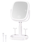 FRANO Vanity Miroir avec lumière rectangulaire pour un maquillage précis.