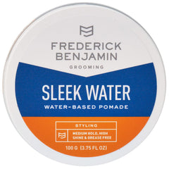 Frederick Benjamin Sleek Water Pomade – bouteille, coiffage léger sans résidu gras