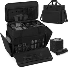 FreeAMG valise maquillage extra large avec 4 pochettes amovibles ideale pour voyage et organisation