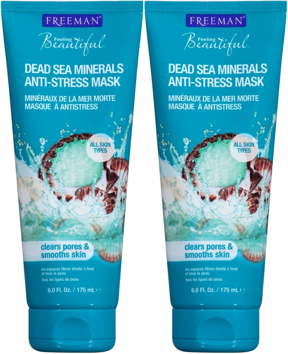 Freeman Masque Anti-Stress à l’Argile – application sur le visage pour une peau équilibrée et purifiée.
