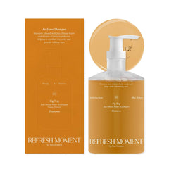 Shampooing parfum FREEMOMENT, bouteille élégante, parfum durable pour cheveux frais toute la journée.