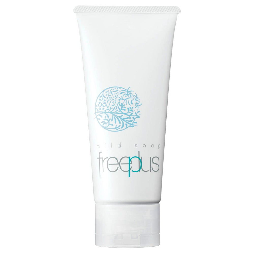 FreePlus Savon Doux Visage 100 g sur emballage, soin doux pour le visage.