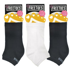 Détail tissu Freetoes sans doigts noirs, mélange durable et agréable.