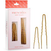 Pince Frenchies torsade blond ensemble pour un maintien fiable des chignons.