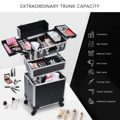 FRENESSA coffret maquillage grande capacité, rangement optimisé pour métiers créatifs