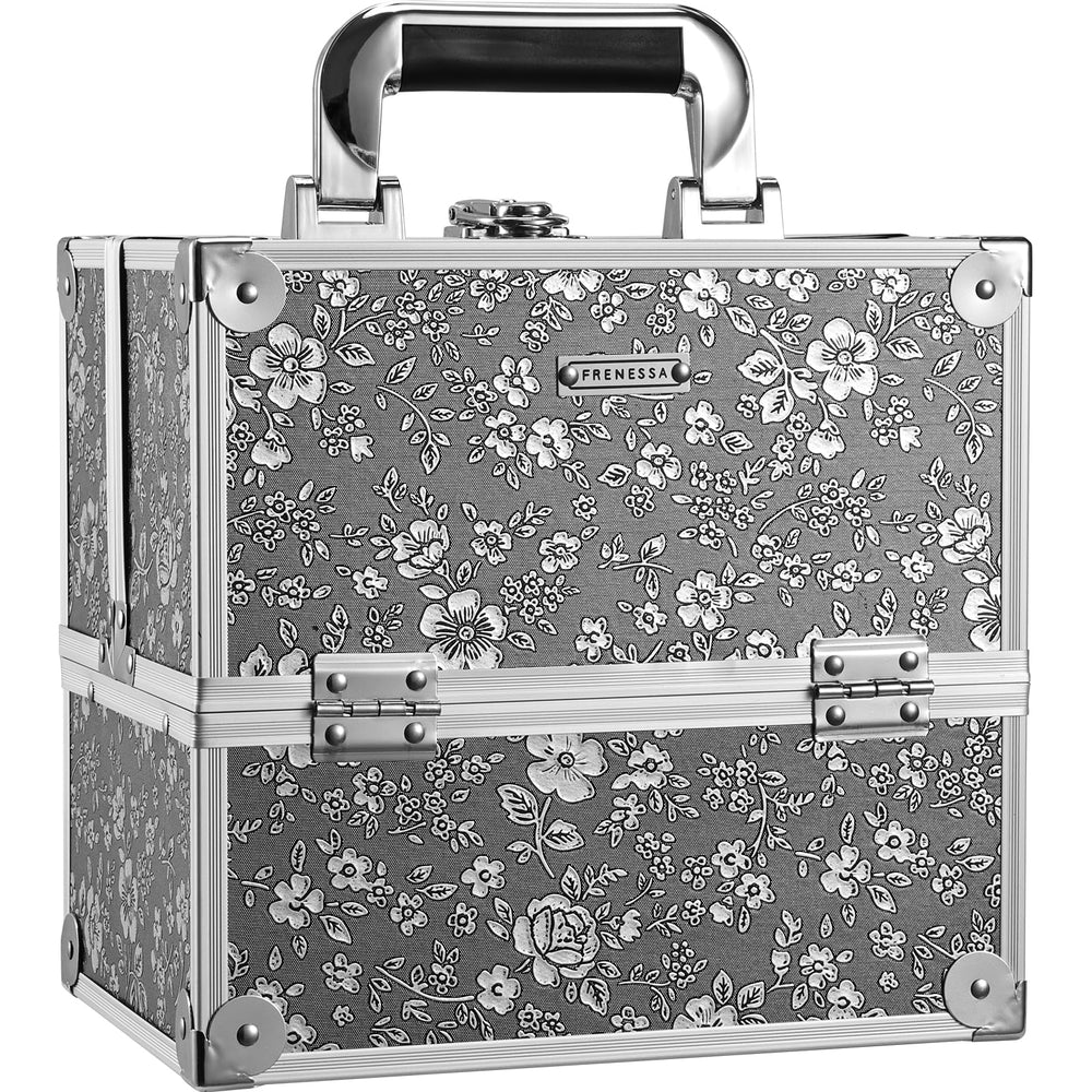 Coffret FRENESSA argent floral ouvert pour un accès rapide et organisé.