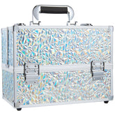 Frenessa coffret maquillage train-case 11,8 pouces, rangement élégant et portable.