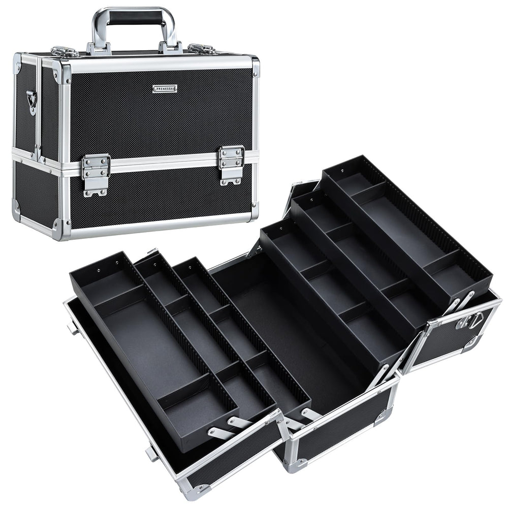 FRENESSA mallette-maquillage grand-format 12,6 pouces pour rangement pratique en déplacement.