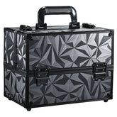 FRENESSA trousse maquillage noir à 6 étages, rangement optimal pour tous vos produits.