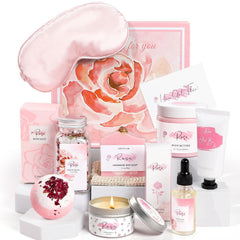 Frerdui sels de bain rose pour détente et nourrissement cutané à la maison.