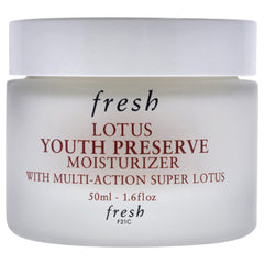 Fresh Lotus Youth Preserve crème légère, texture agréable, prête pour l'application quotidienne.