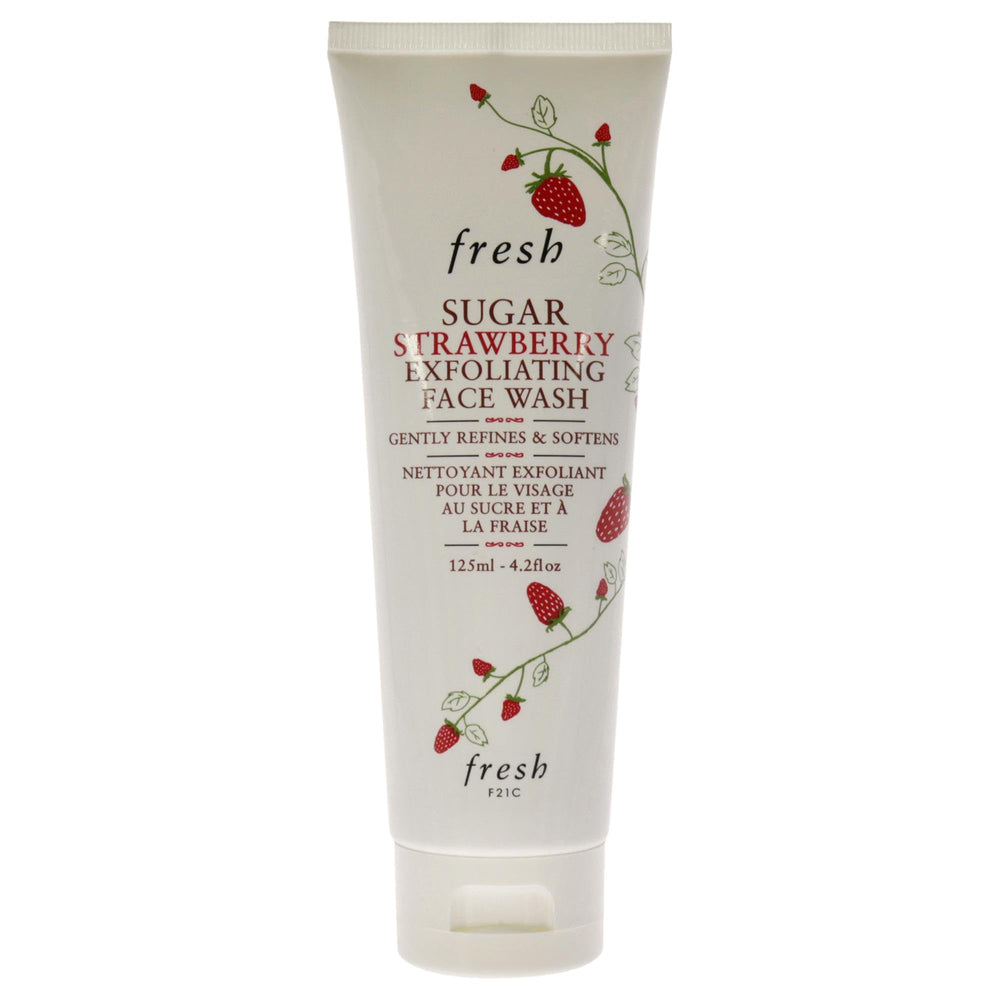 Fresh Sugar Fraise – bouteille montrant l’exfoliant visage, douceur et efficacité.