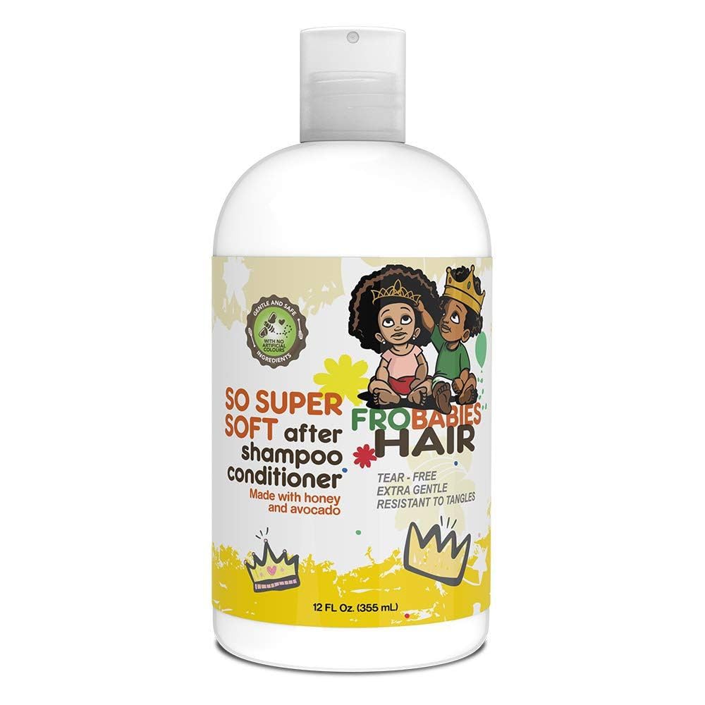 FroBabies Hair: bouteille d’après-shampoing ultradoux pour cheveux souples et démêlés faciles.