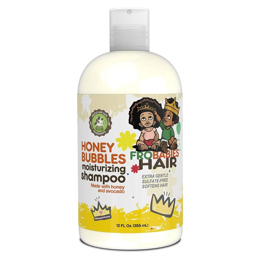 FroBabies Hair Honey Bubbles Shampoo – bouteille, soin doux pour cheveux délicats, sans alcool.