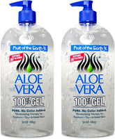 Fruit of the Earth Aloe Vera 100% Gel, flacon avant, apaise et hydrate la peau