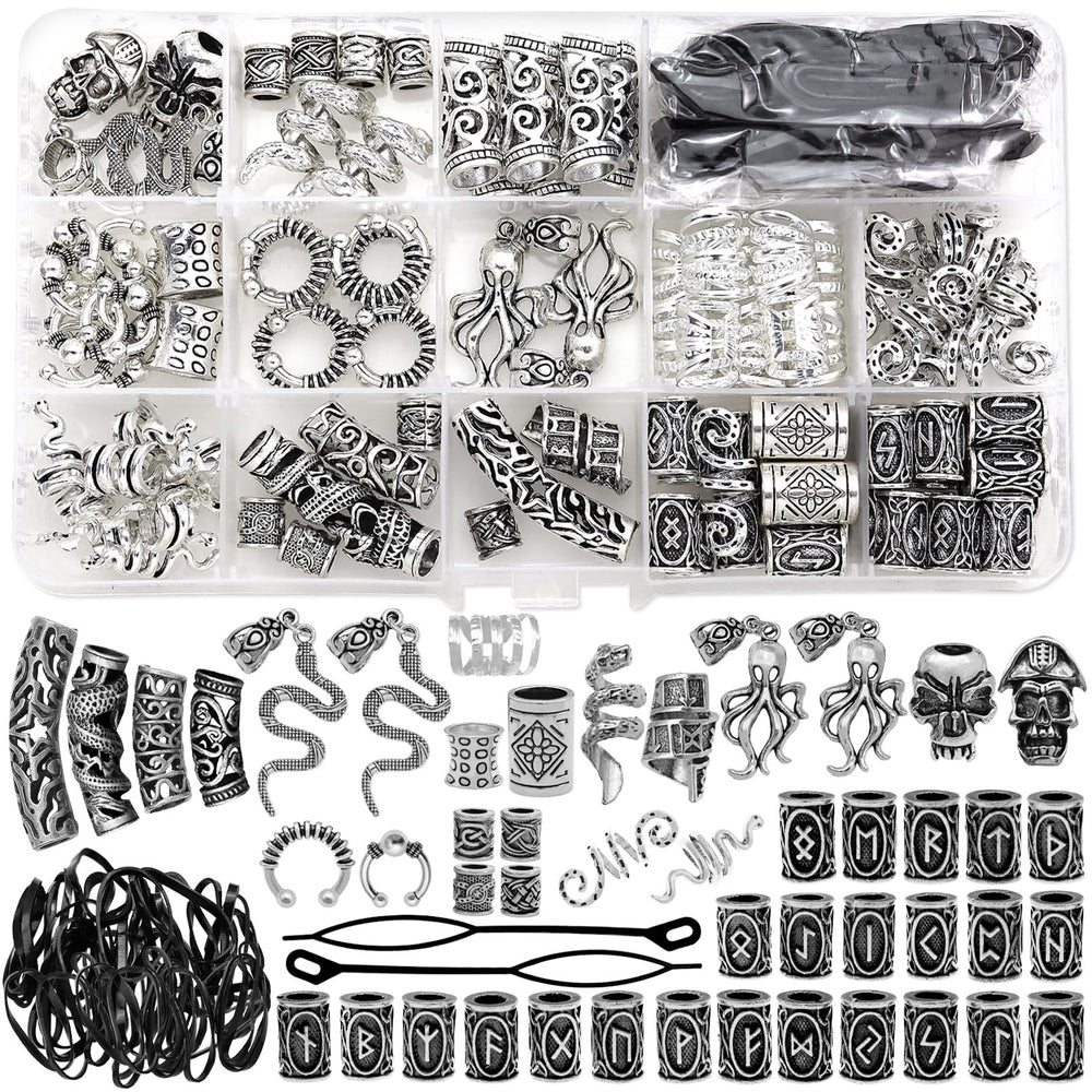 Fscwlmon clips métalliques Viking pour tresses, look élégant et polyvalent