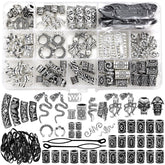 Fscwlmon clips métalliques Viking pour tresses, look élégant et polyvalent