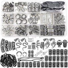 Fscwlmon clips métalliques Viking pour tresses, look élégant et polyvalent